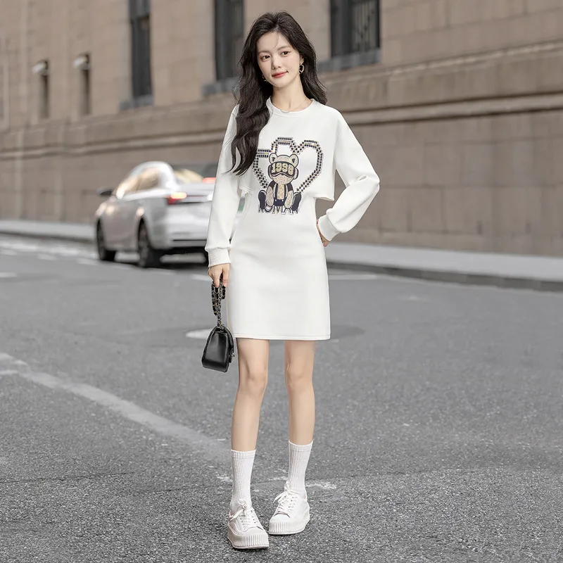 Cypress House Long Sleeved Dress Women's White-4