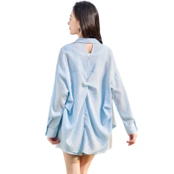 Cypress House Shirt Matching Set Women's Light Blue