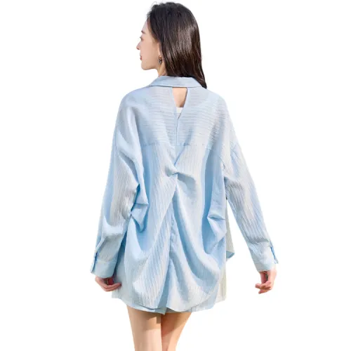 Cypress House Shirt Matching Set Women's Light Blue