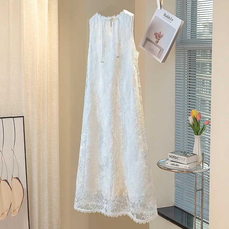 Cypress House Sleeveless Dress Women's White-3