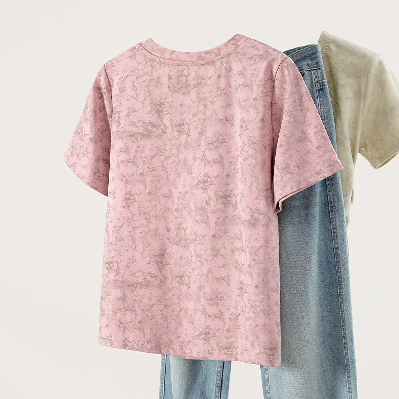 TOUCH Set in Sleeve T Shirt Women's-3