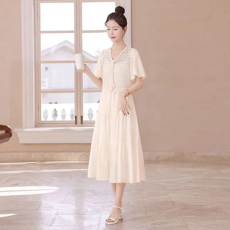 Cypress House Skirt Set Women's Apricot-5