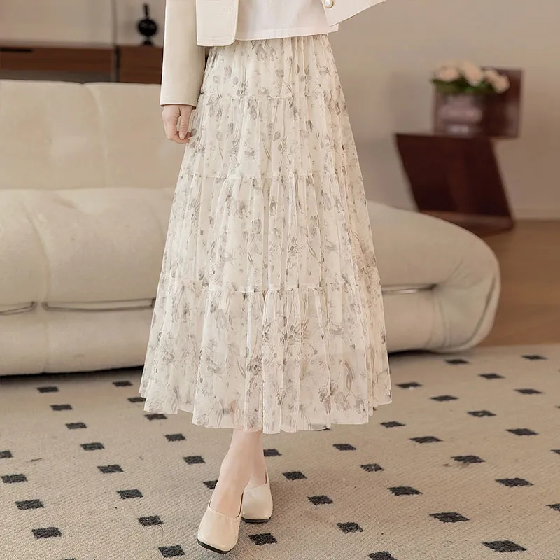 Cypress House Casual Long Skirt Women's Apricot-4