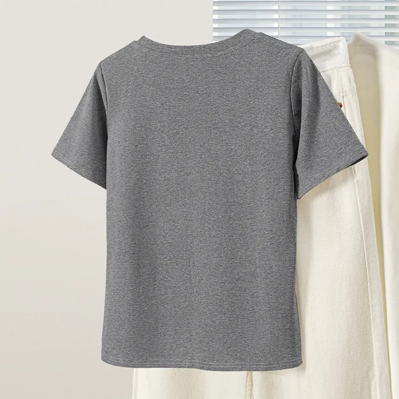 TOUCH T Shirts Women's Carbon Gray-3