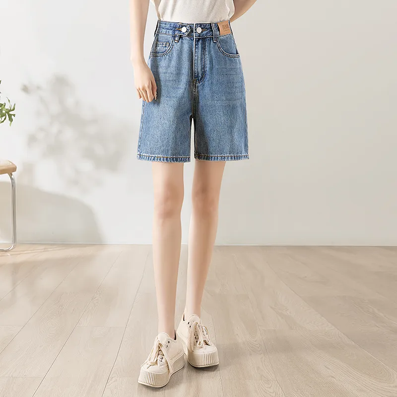 Cypress House Denim Shorts Women's Light Blue-5