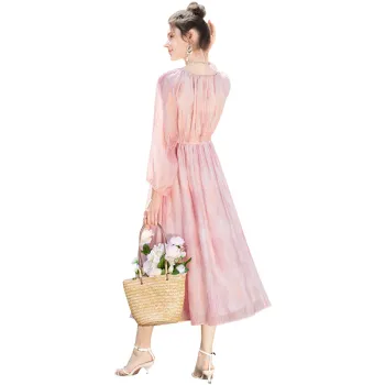 TOUCH Long Sleeved Dress Women's Pink
