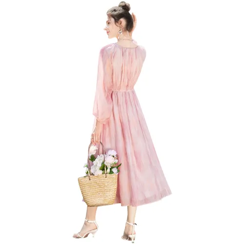 TOUCH Long Sleeved Dress Women's Pink