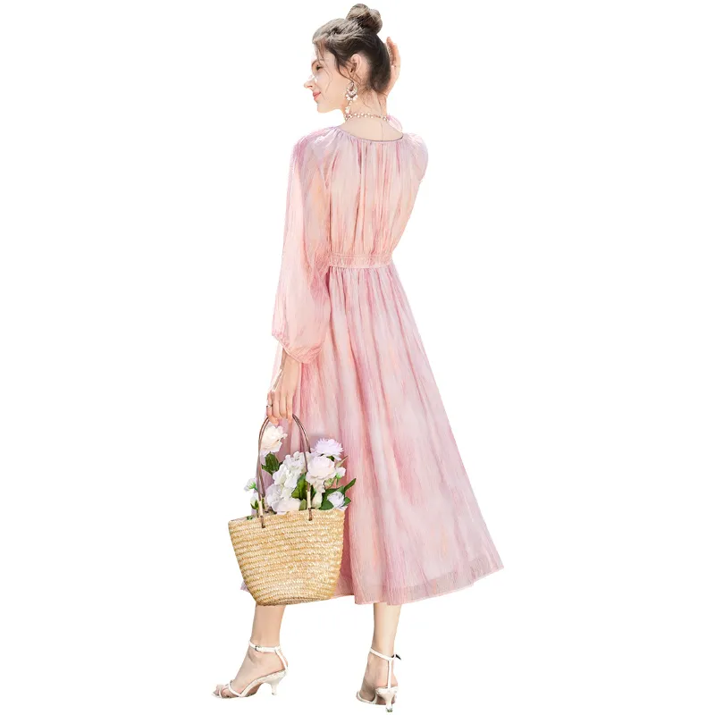TOUCH Long Sleeved Dress Women's Pink-0