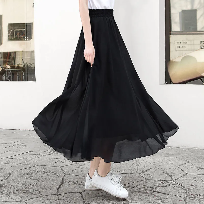 Cypress House Casual Long Skirts Women's Black-2