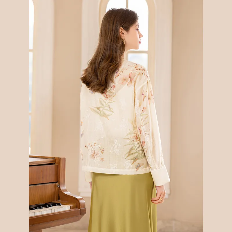 TOUCH Cropped Coat Women's Beige-2