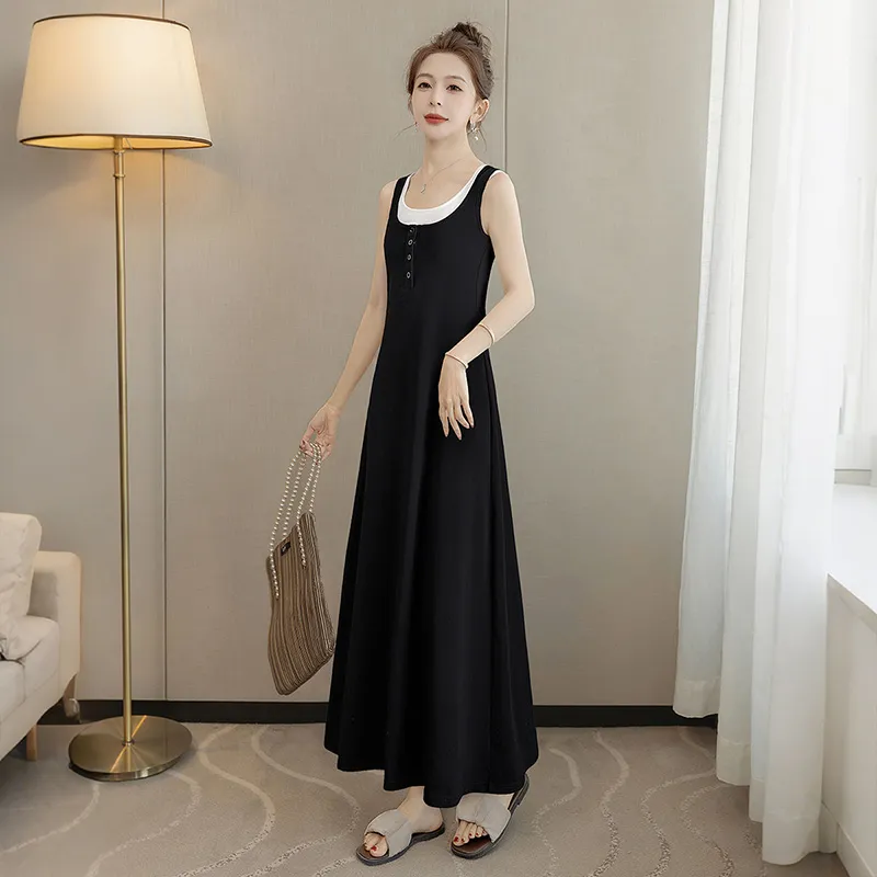 Cypress House Slip Dress Women's Black-4