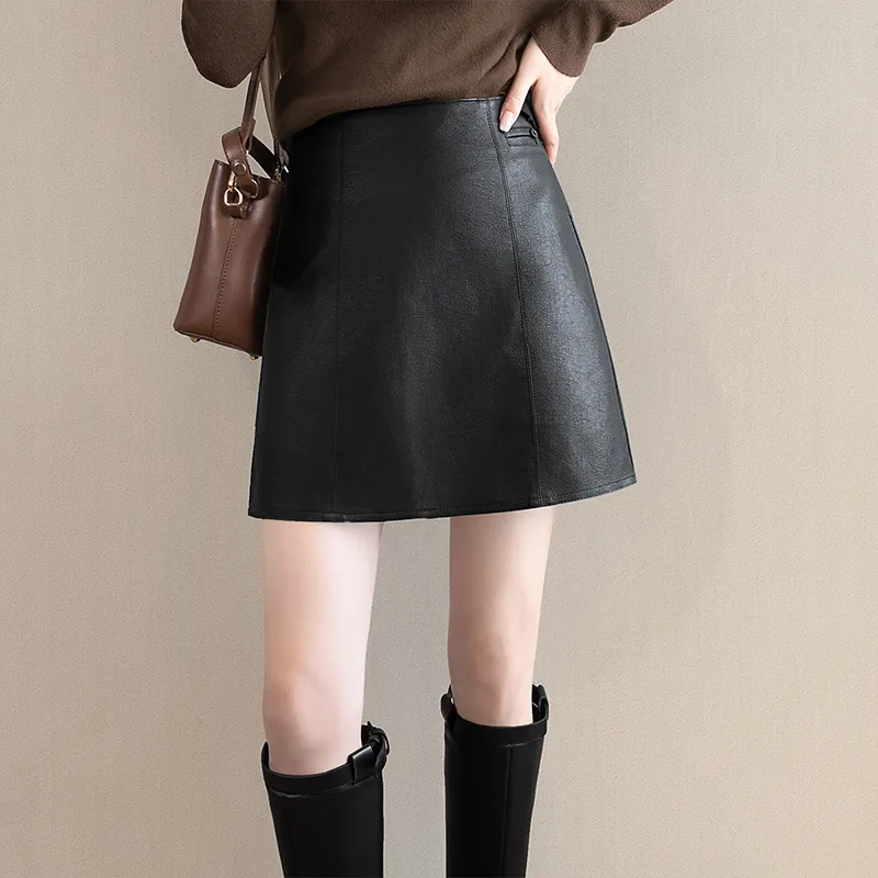 Cypress House Leather Short Skirts Women's-8