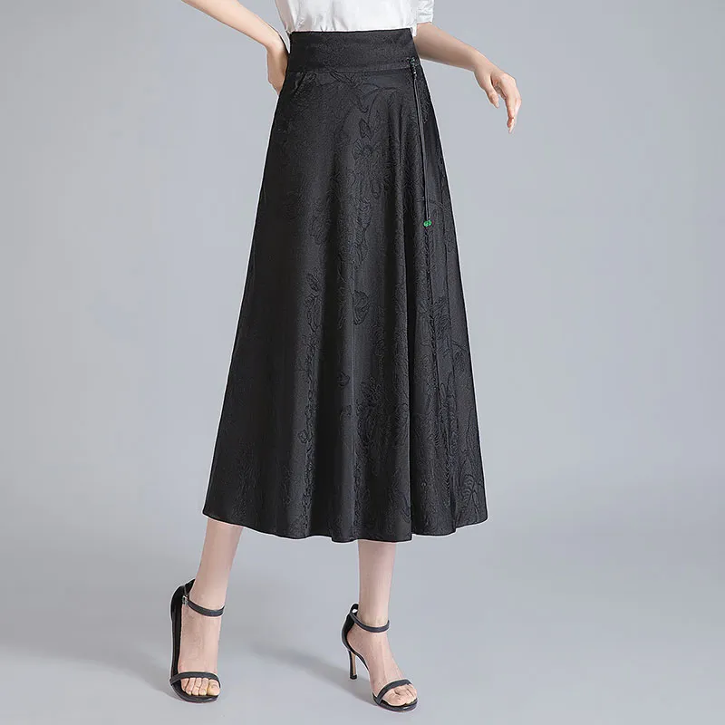 Cypress House Casual Long Skirts Women's Black-6