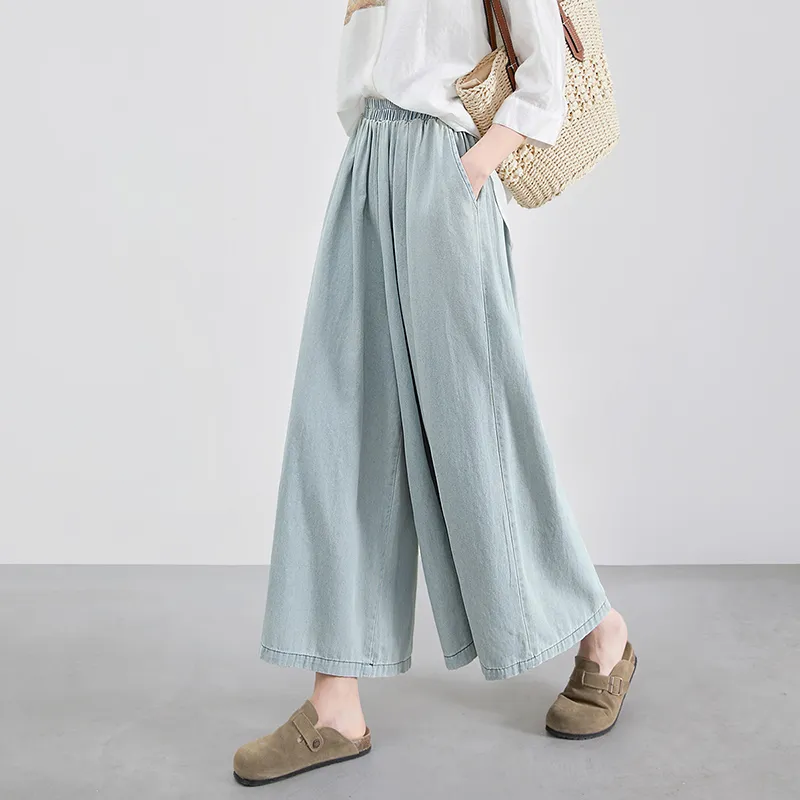 TOUCH Casual Pants Women's Light Blue-2