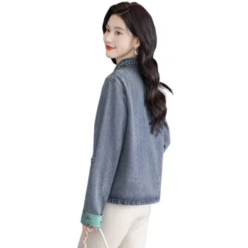 Cypress House Denim Jacket Women's Light Gray Blue