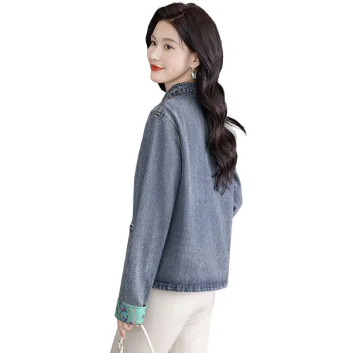 Cypress House Denim Jacket Women's Light Gray Blue