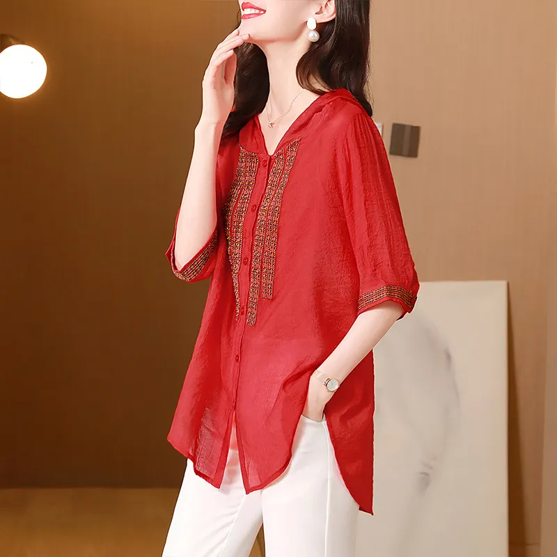 Cypress House Shirt Women's Red-5