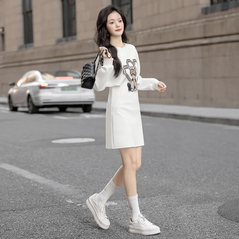 Cypress House Long Sleeved Dress Women's White-5