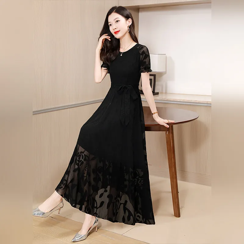 Cypress House Short Sleeved Dress Women's Black-2