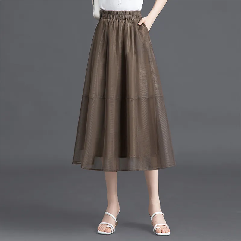 Cypress House Casual Long Skirts Women's Olive-2