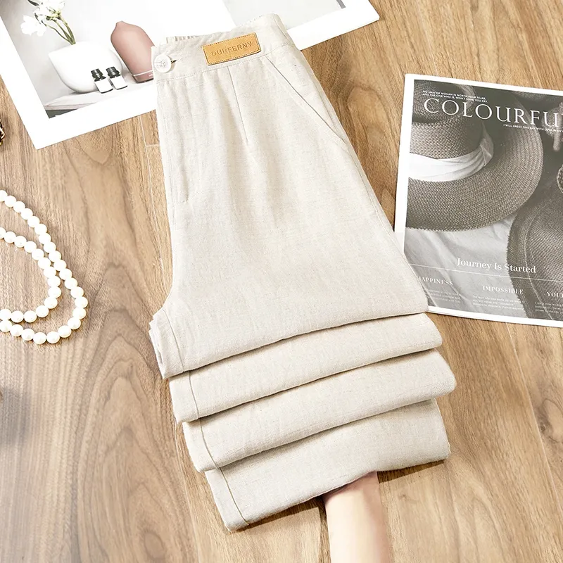 TOUCH Casual Pants Women's Beige-2