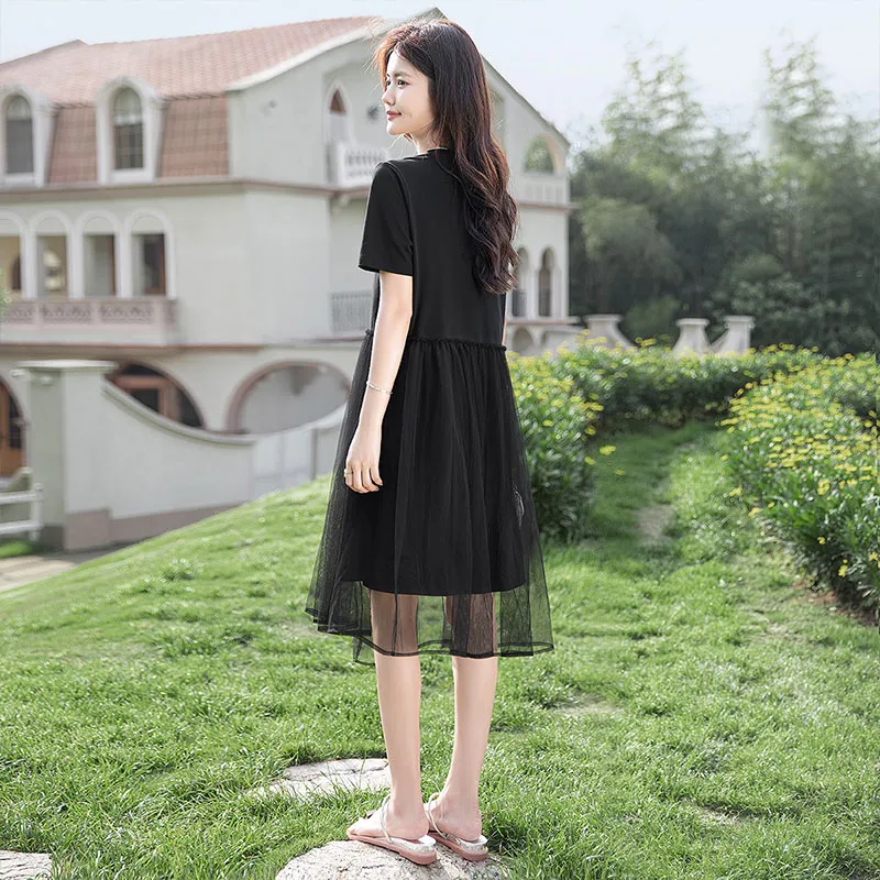 Cypress House Short Sleeved Dresses Women's Black-2