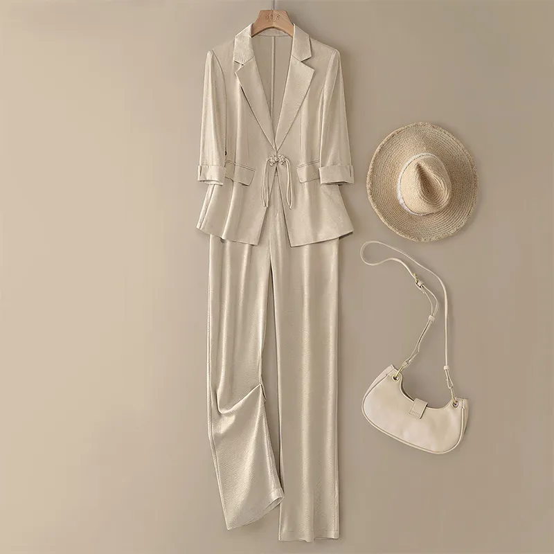 Cypress House Casual Suit Women's Milk Coffee-2