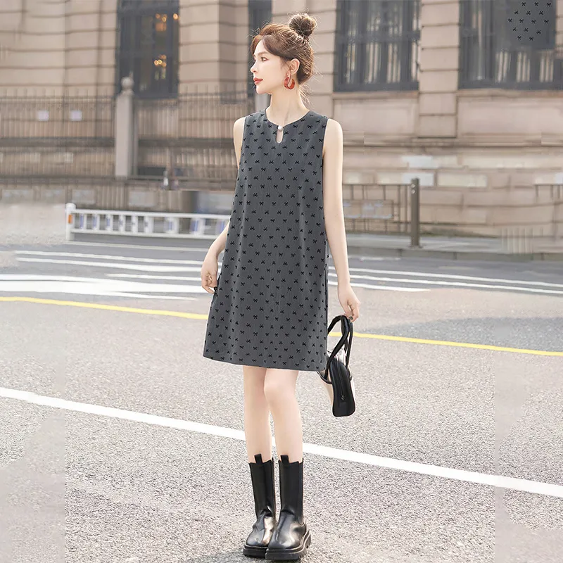 Cypress House Sleeveless Dress Women's Dark Gray-1