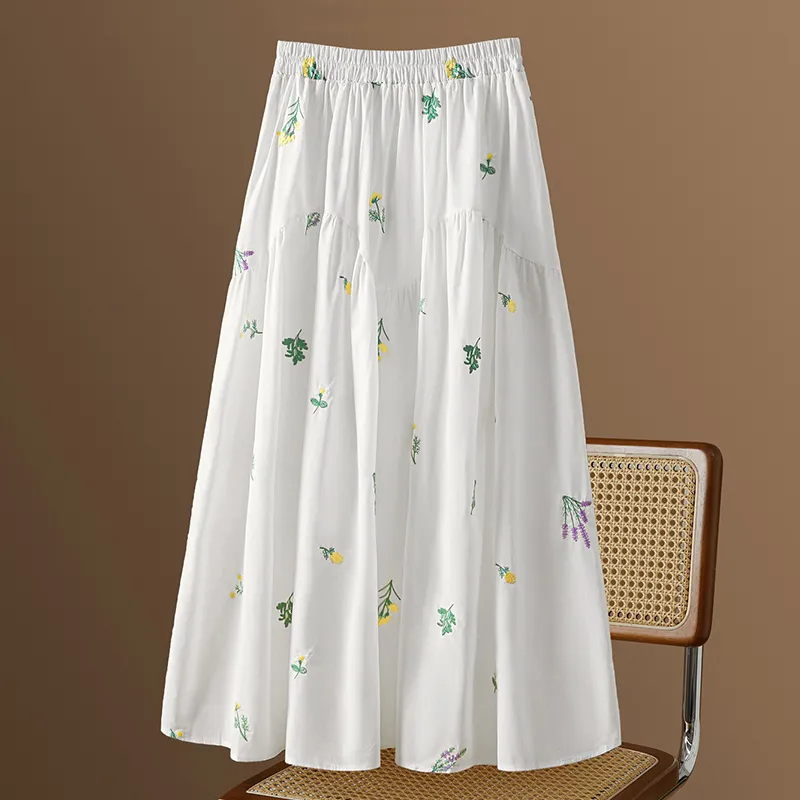 TOUCH Casual Long Skirt Women's-3
