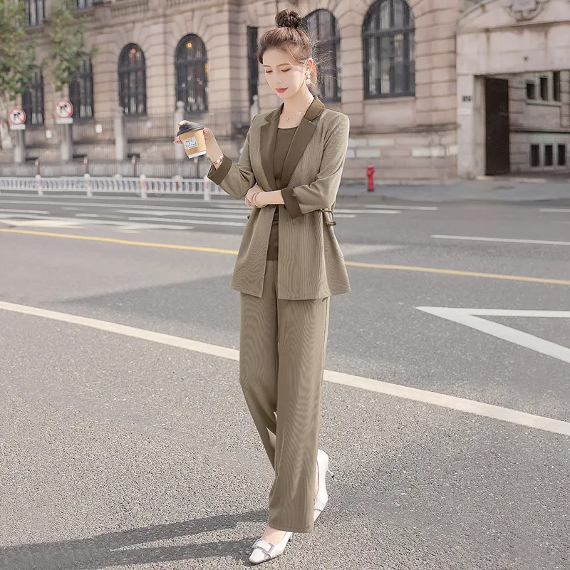 Cypress House Casual Suit Women's Light Coffee-1