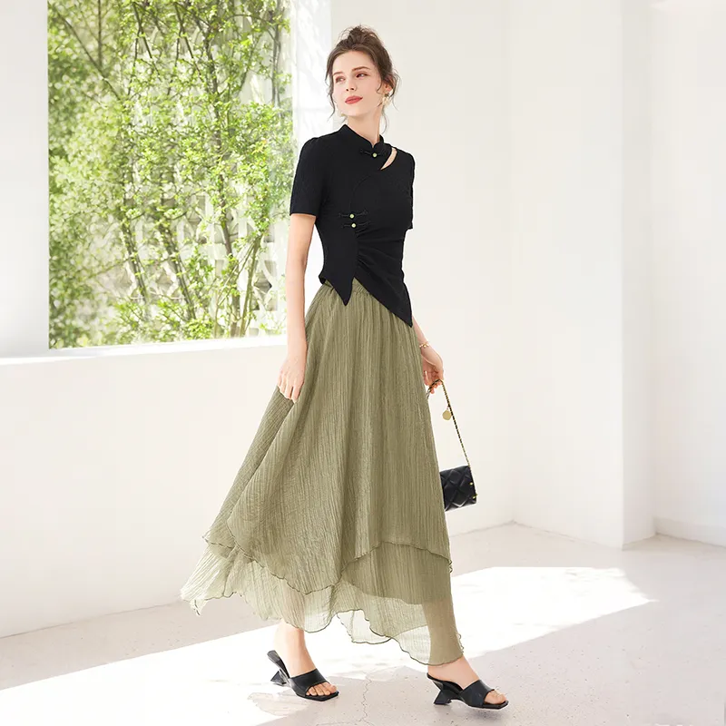 TOUCH Two Piece Skirt Sets Women's-5
