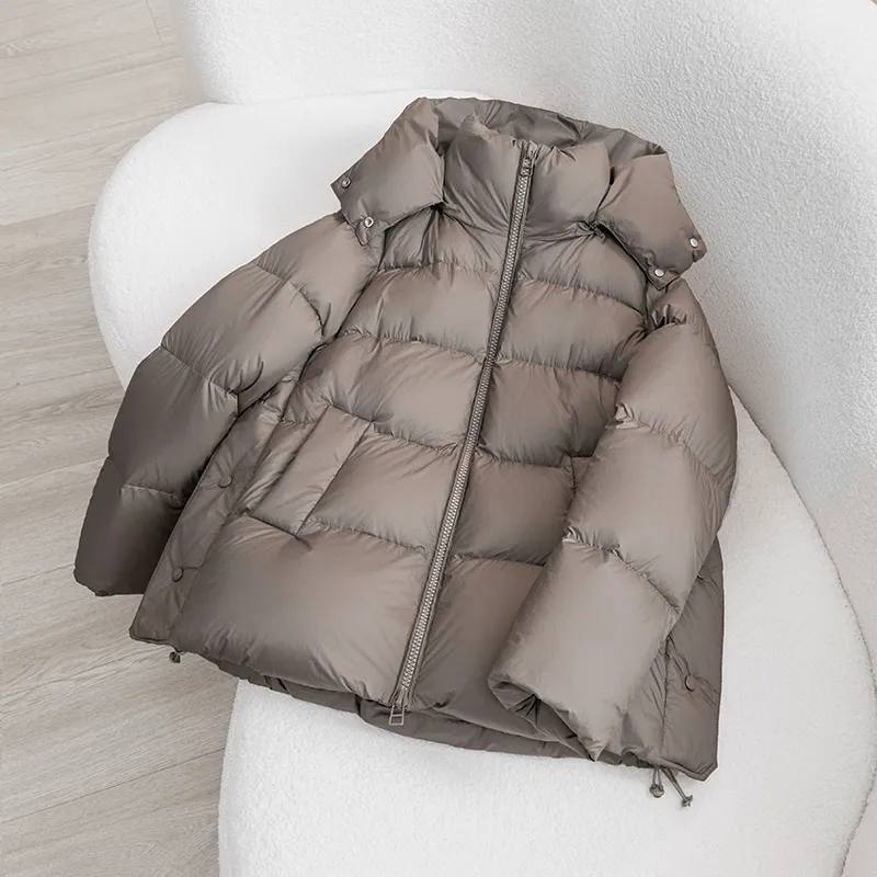 TOUCH Down Jacket Women's Dark Coffee-2