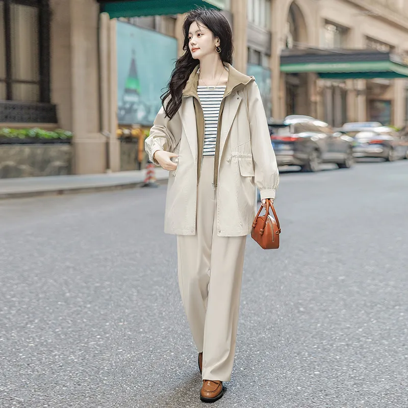 Cypress House Trench Coat Women's Beige-3