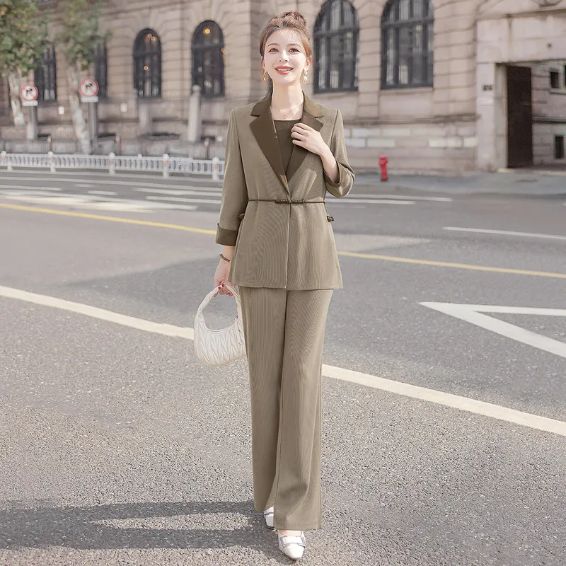 Cypress House Casual Suit Women's Light Coffee-3