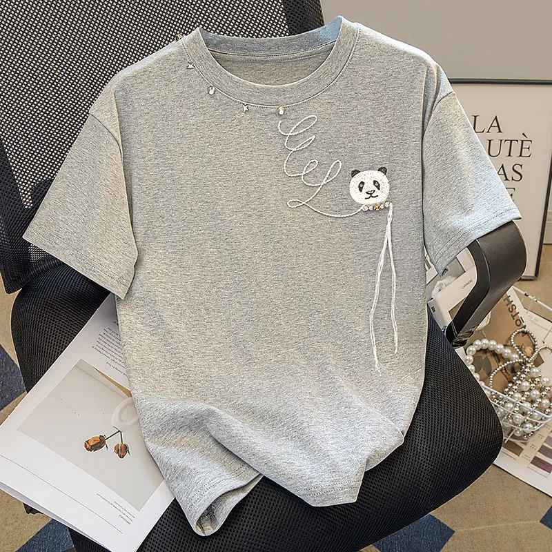 Cypress House T Shirts Women's Light Gray-2