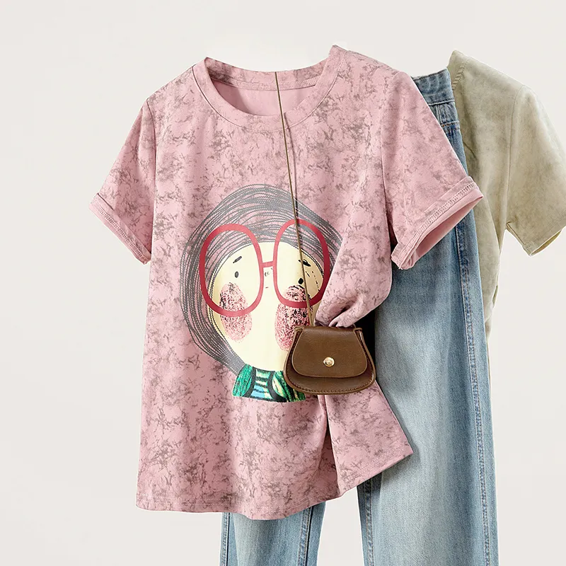TOUCH Set in Sleeve T Shirt Women's-2