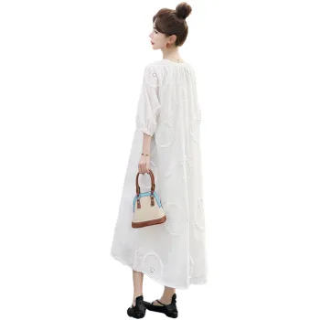 Cypress House Long Sleeved Dress Women's White