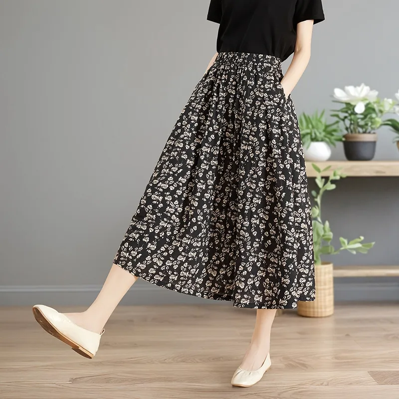 TOUCH Casual Long Skirt Women's-3