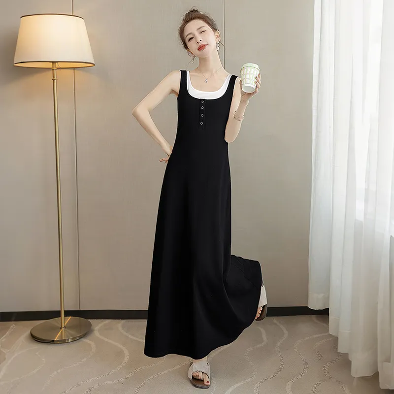 Cypress House Slip Dress Women's Black-5