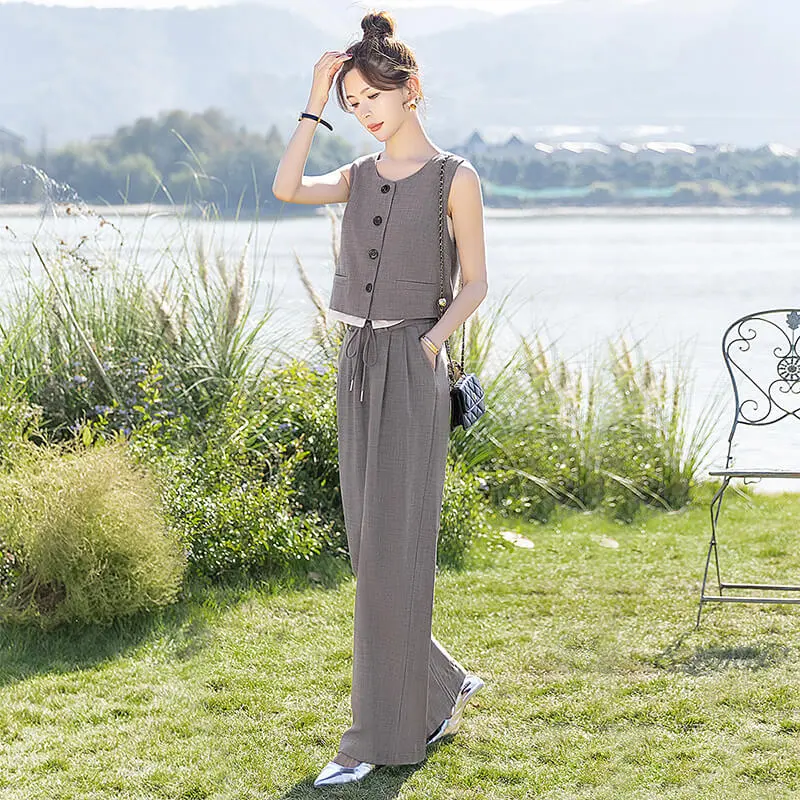 Cypress House Casual Suit Women's Dark Gray-1