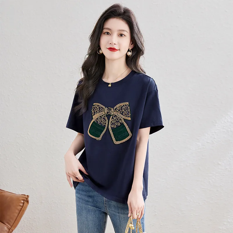 Cypress House T Shirt Women's Navy Blue-5