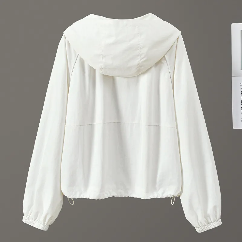 TOUCH Cropped Coat Women's White-3