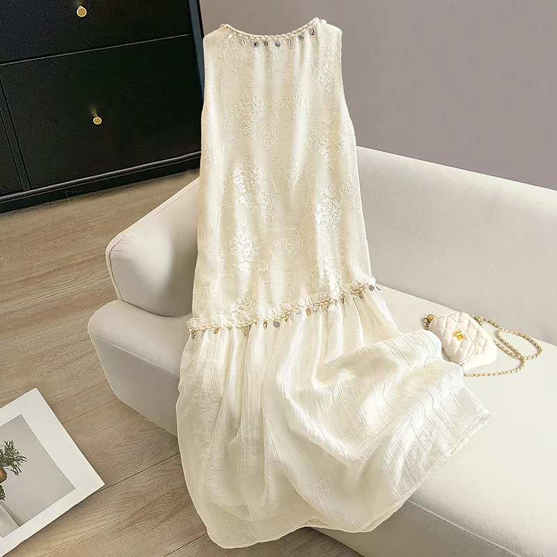 Cypress House Sleeveless Dress Women's Apricot-5