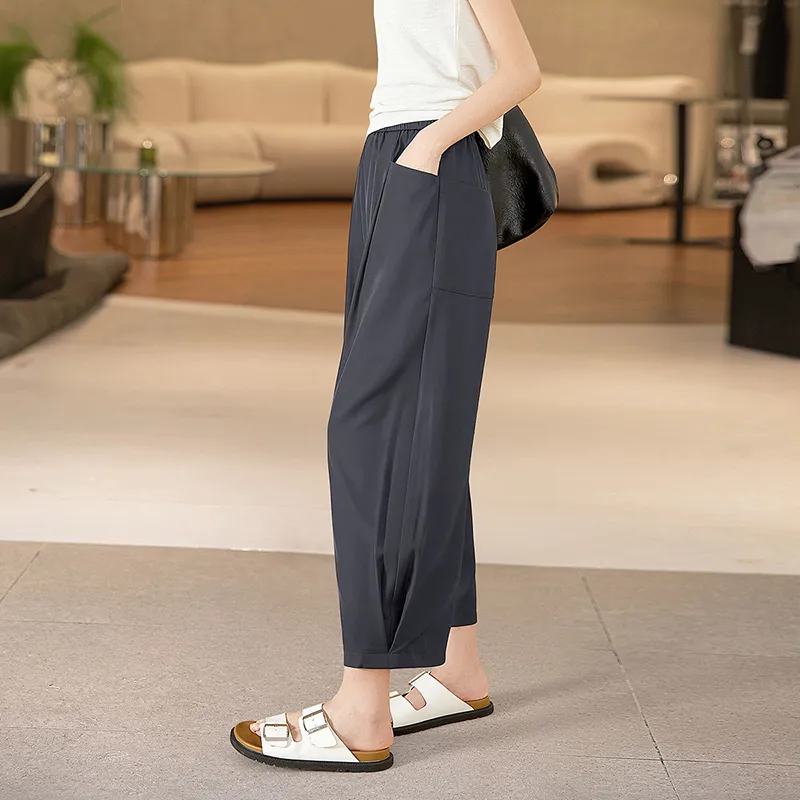 TOUCH Casual Pants Women's Dark Gray-4