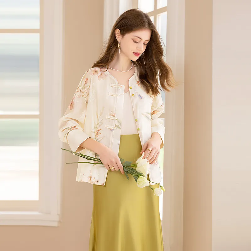 TOUCH Cropped Coat Women's Beige-4