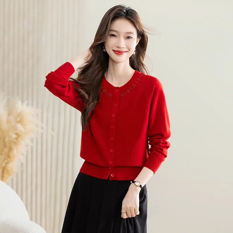 Cypress House Knitwear Women's Red-3