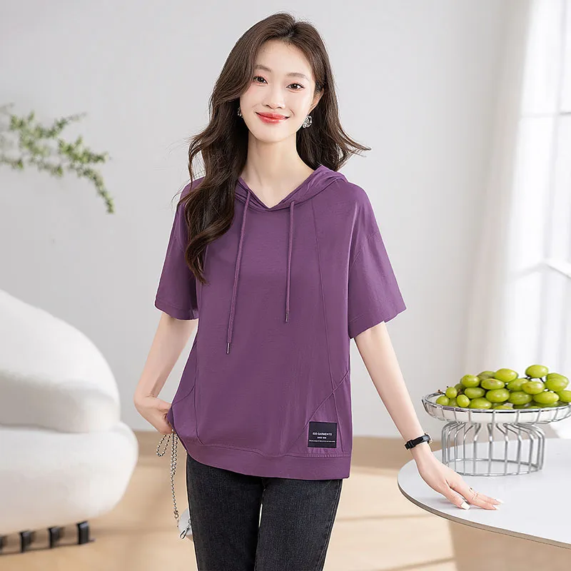 Cypress House T Shirt Women's Purple-4