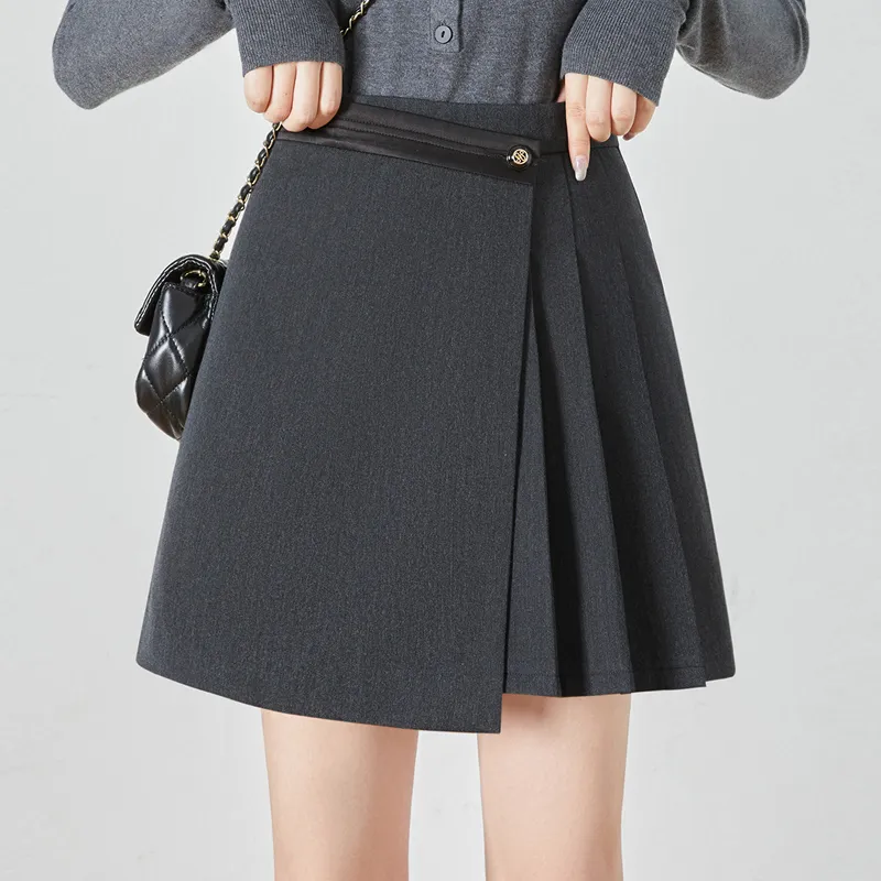 Cypress House Casual Short Skirts Women's Dark Gray-2