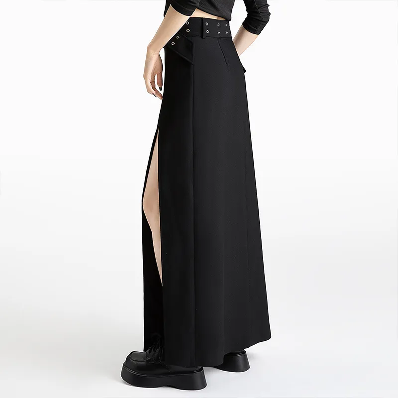 Cypress House Casual Long Skirt Women's Black-3