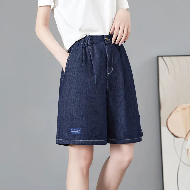 TOUCH Denim Shorts Women's Dark Blue-3